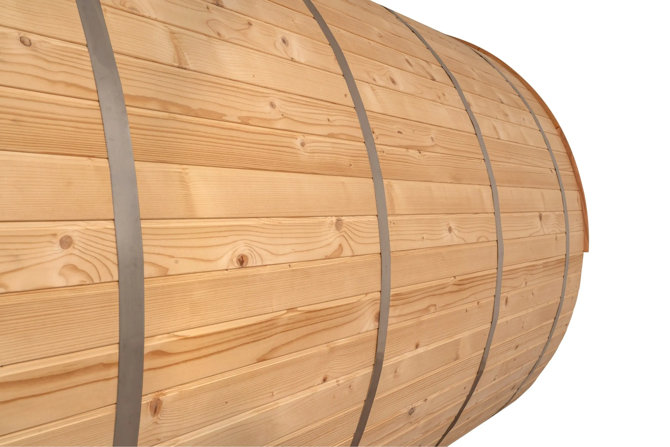 8 FT Classic Thermowood Barrel Sauna with Porch - 4-6 Person - Image 20