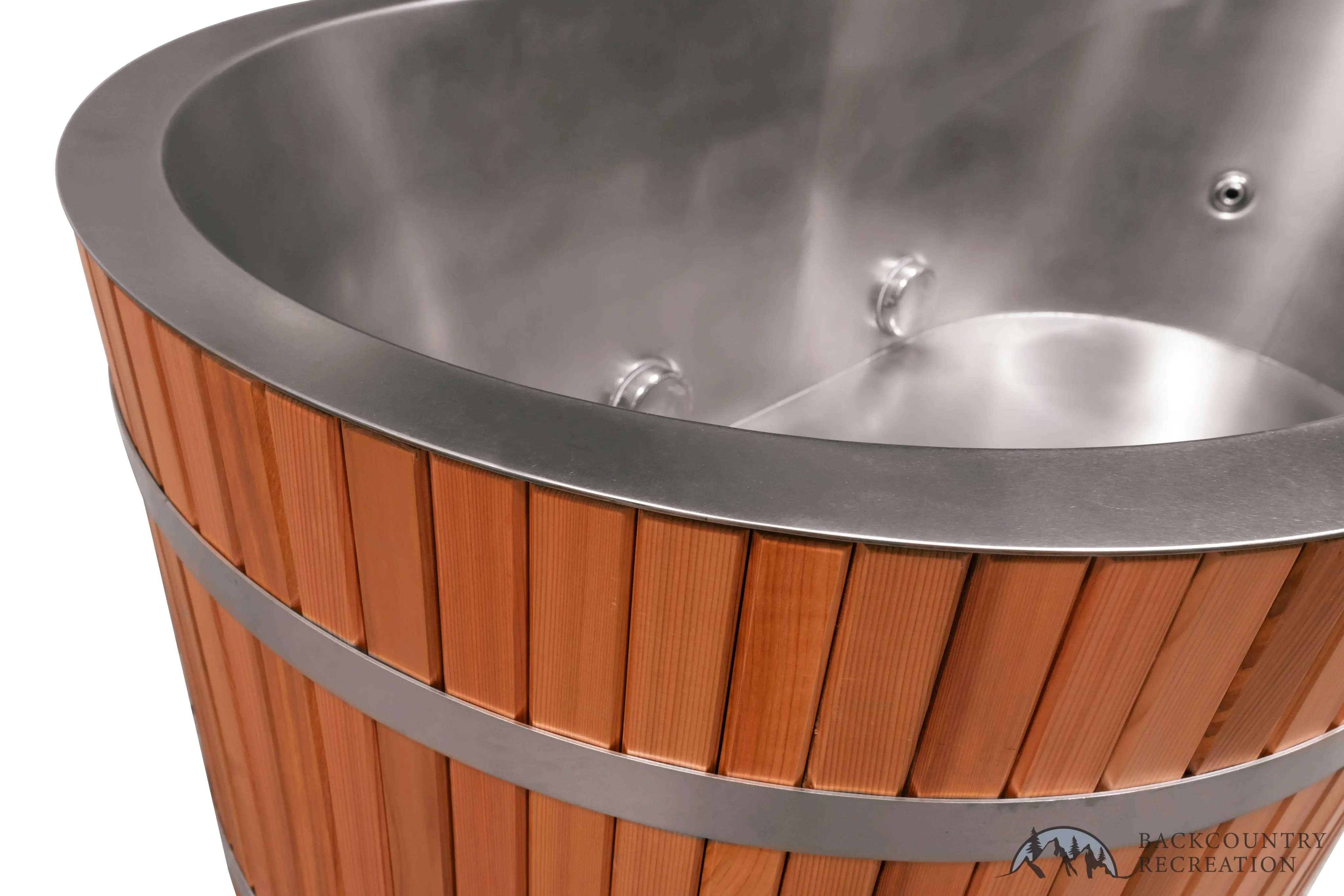 Lifetimer ™ Cedar Hot Tub  w/ Stainless Steel Liner - Electric  Heater (2 Person Deep) - Image 13