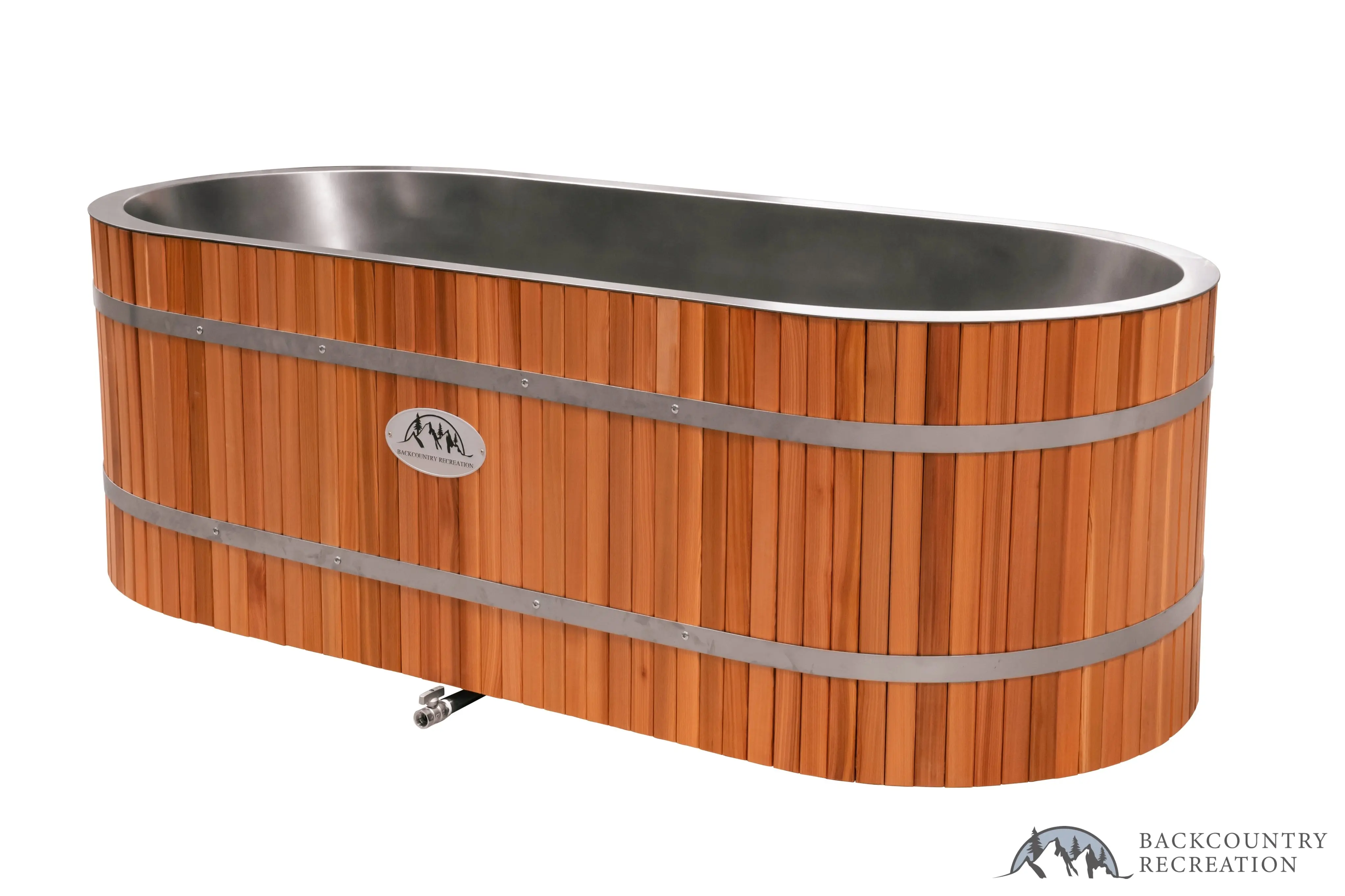 Lifetimer ™ Cedar Hot Tub  w/ Stainless Steel Liner - Electric  Heater (2 Person Deep) - Image 14