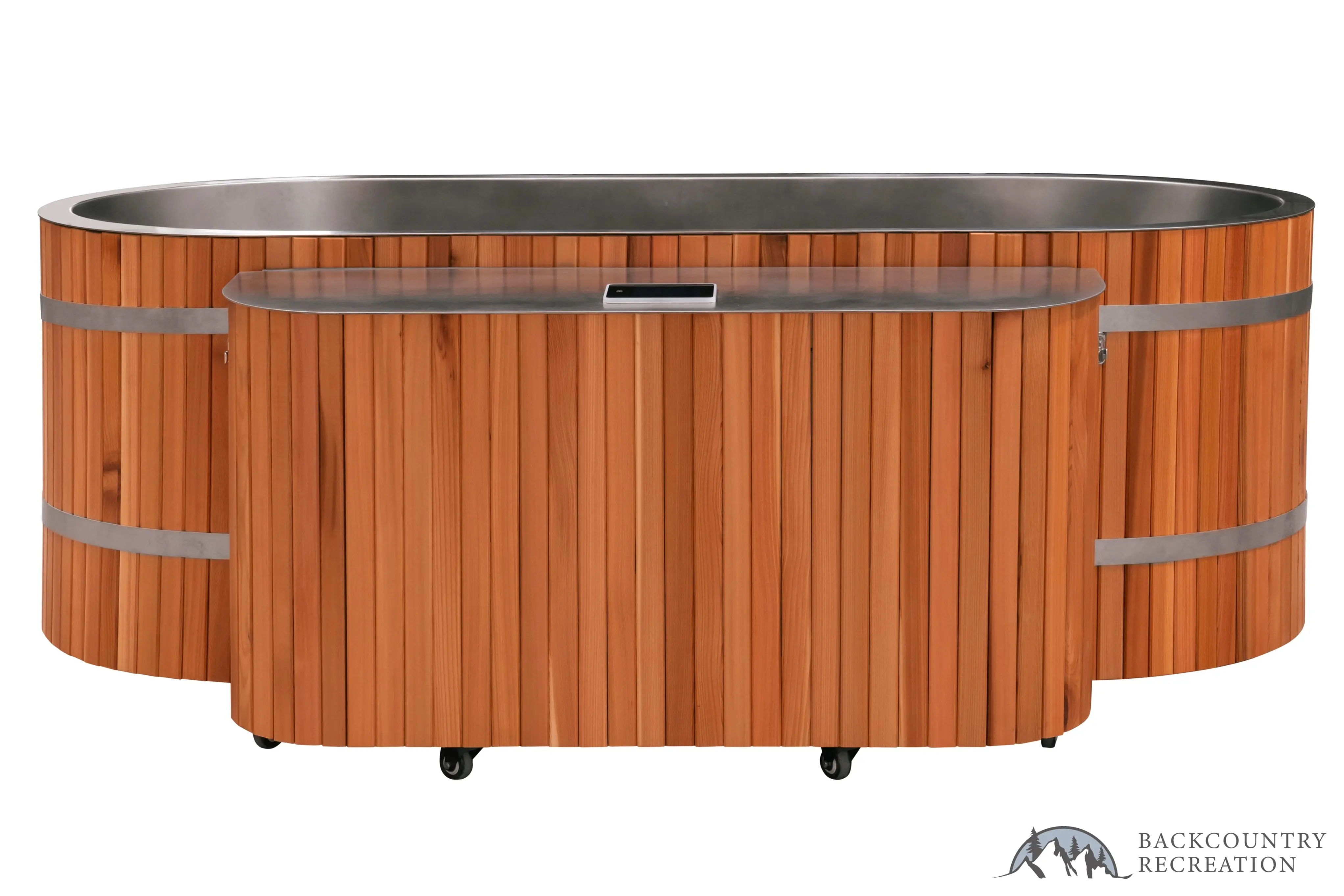 Lifetimer ™ Cedar Hot Tub  w/ Stainless Steel Liner - Electric  Heater (2 Person Deep) - Image 7