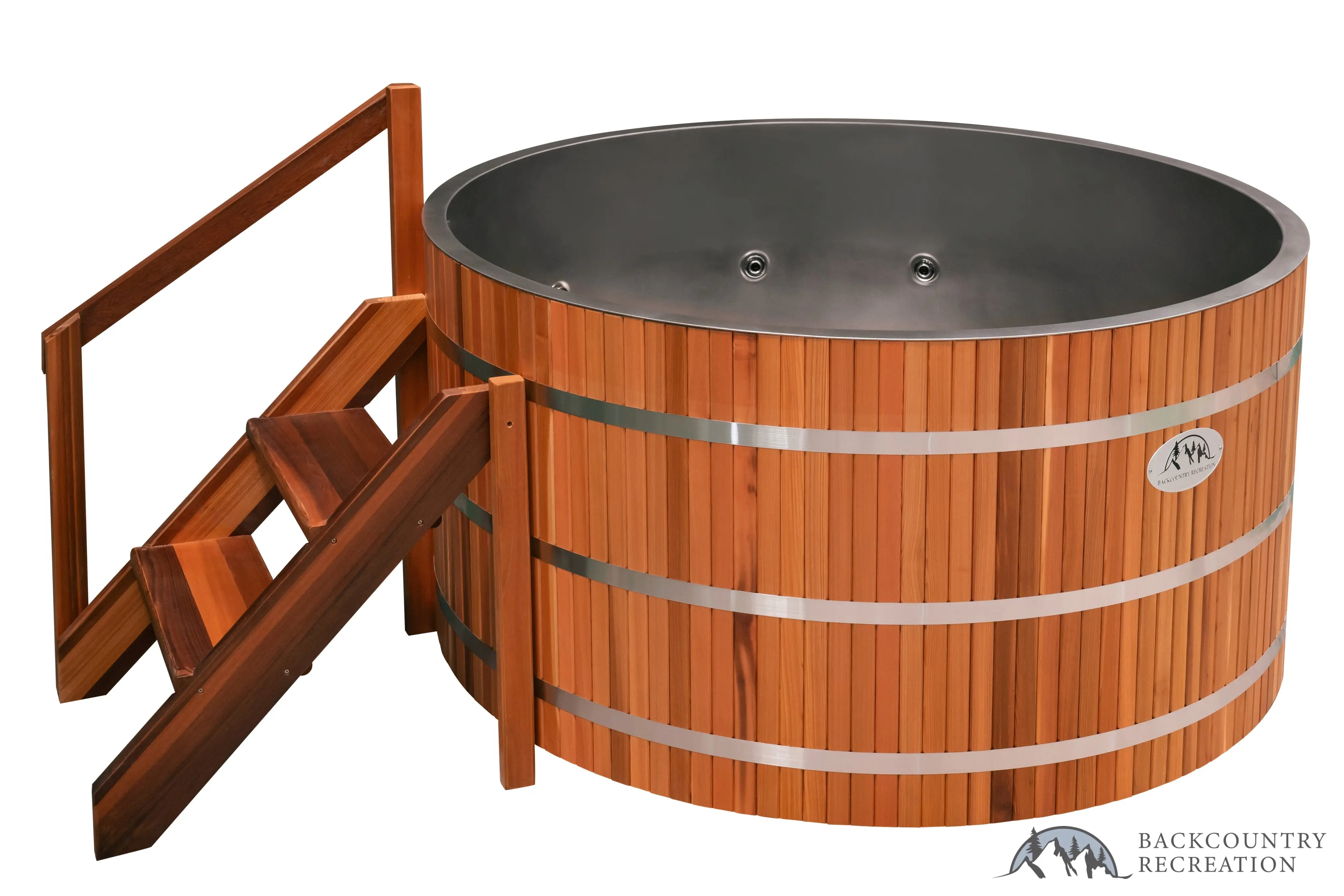 Lifetimer ™ Cedar Hot Tub  w/ Stainless Steel Liner - Electric  Heater (6 Person) - Image 10