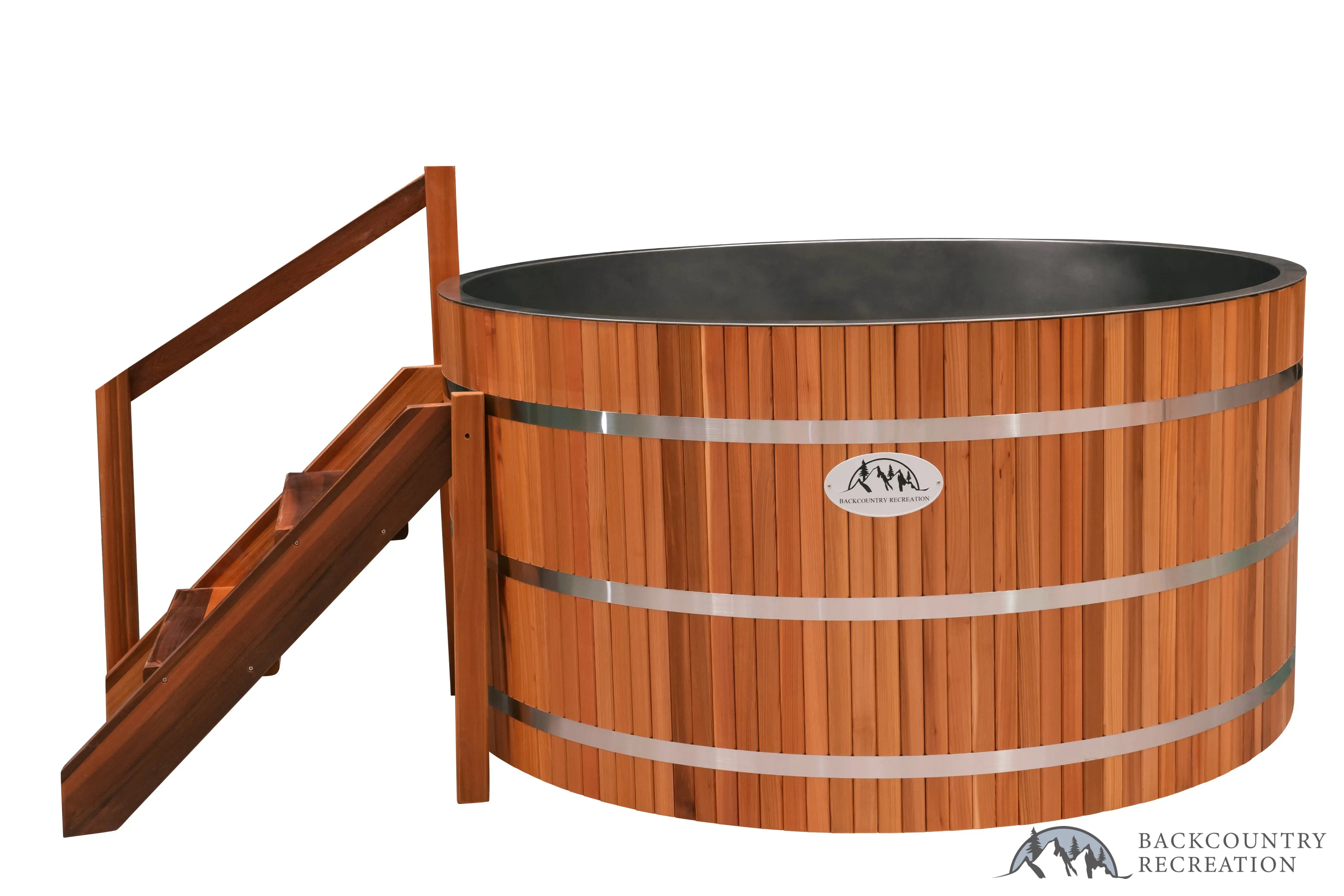 Lifetimer ™ Cedar Hot Tub  w/ Stainless Steel Liner - Electric  Heater (6 Person) - Image 12