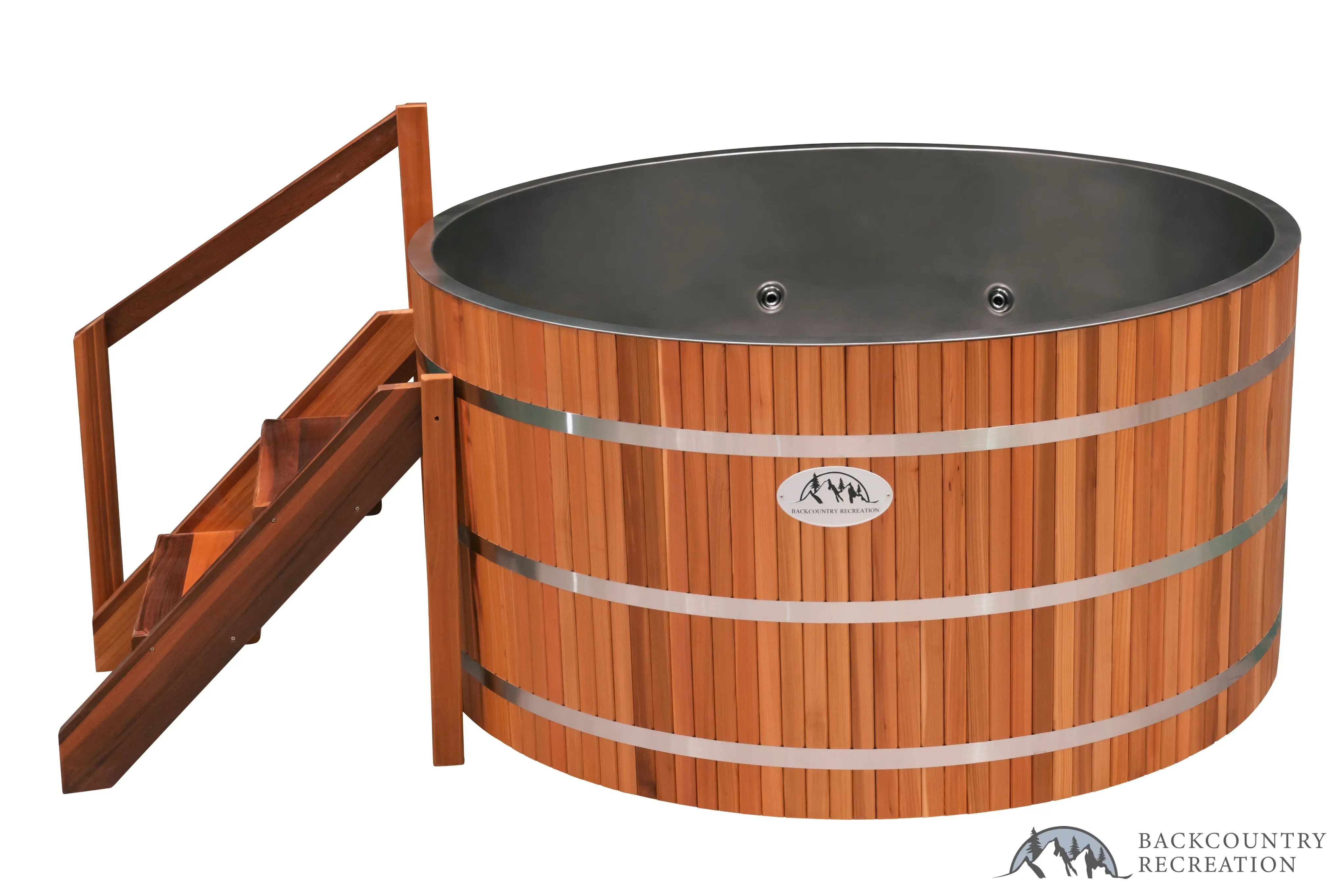 Lifetimer ™ Cedar Hot Tub  w/ Stainless Steel Liner - Electric  Heater (6 Person) - Image 15