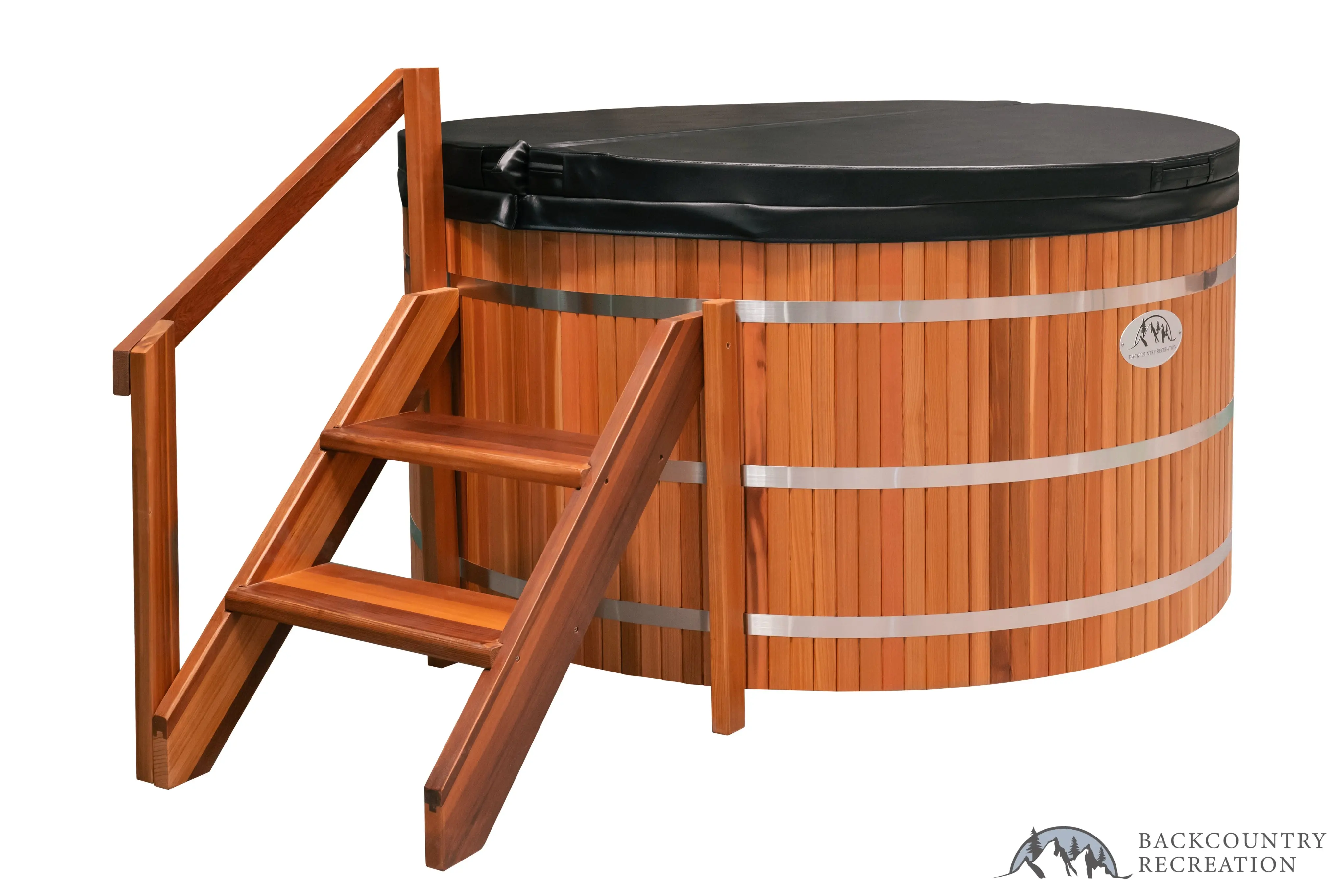 Lifetimer ™ Cedar Hot Tub  w/ Stainless Steel Liner - Electric  Heater (6 Person) - Image 16