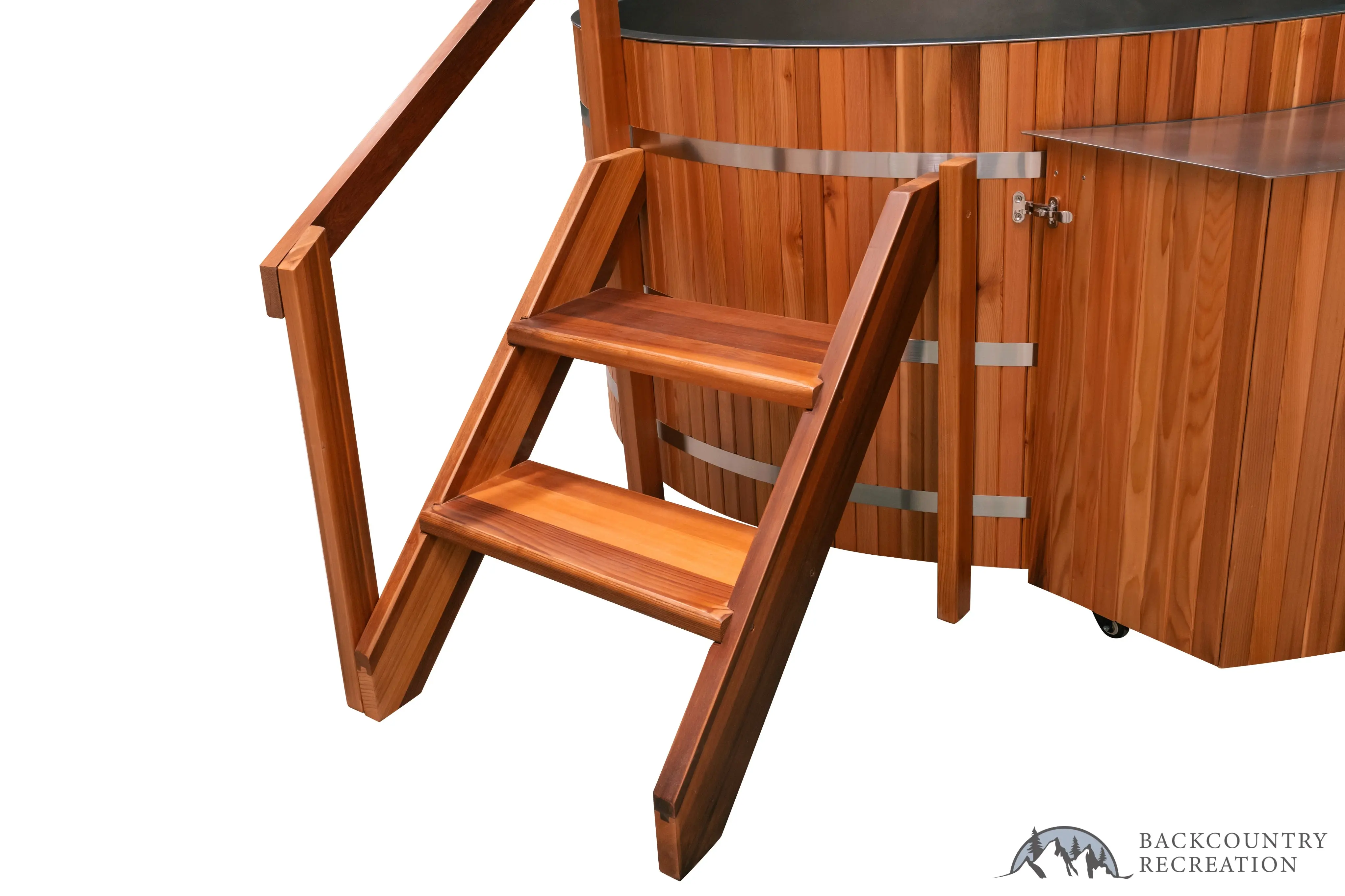 Lifetimer ™ Cedar Hot Tub  w/ Stainless Steel Liner - Electric  Heater (6 Person) - Image 23