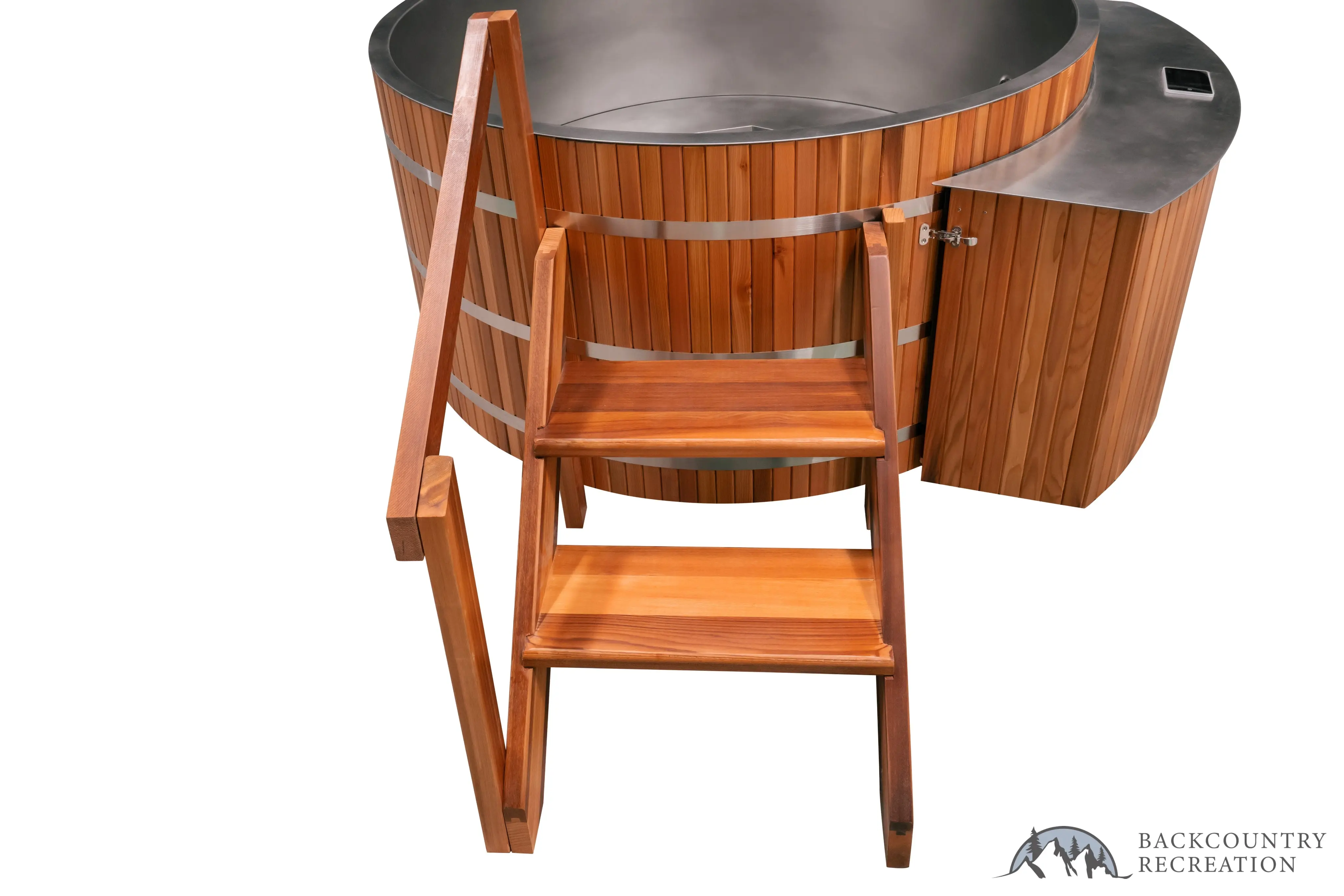 Lifetimer ™ Cedar Hot Tub  w/ Stainless Steel Liner - Electric  Heater (6 Person) - Image 24