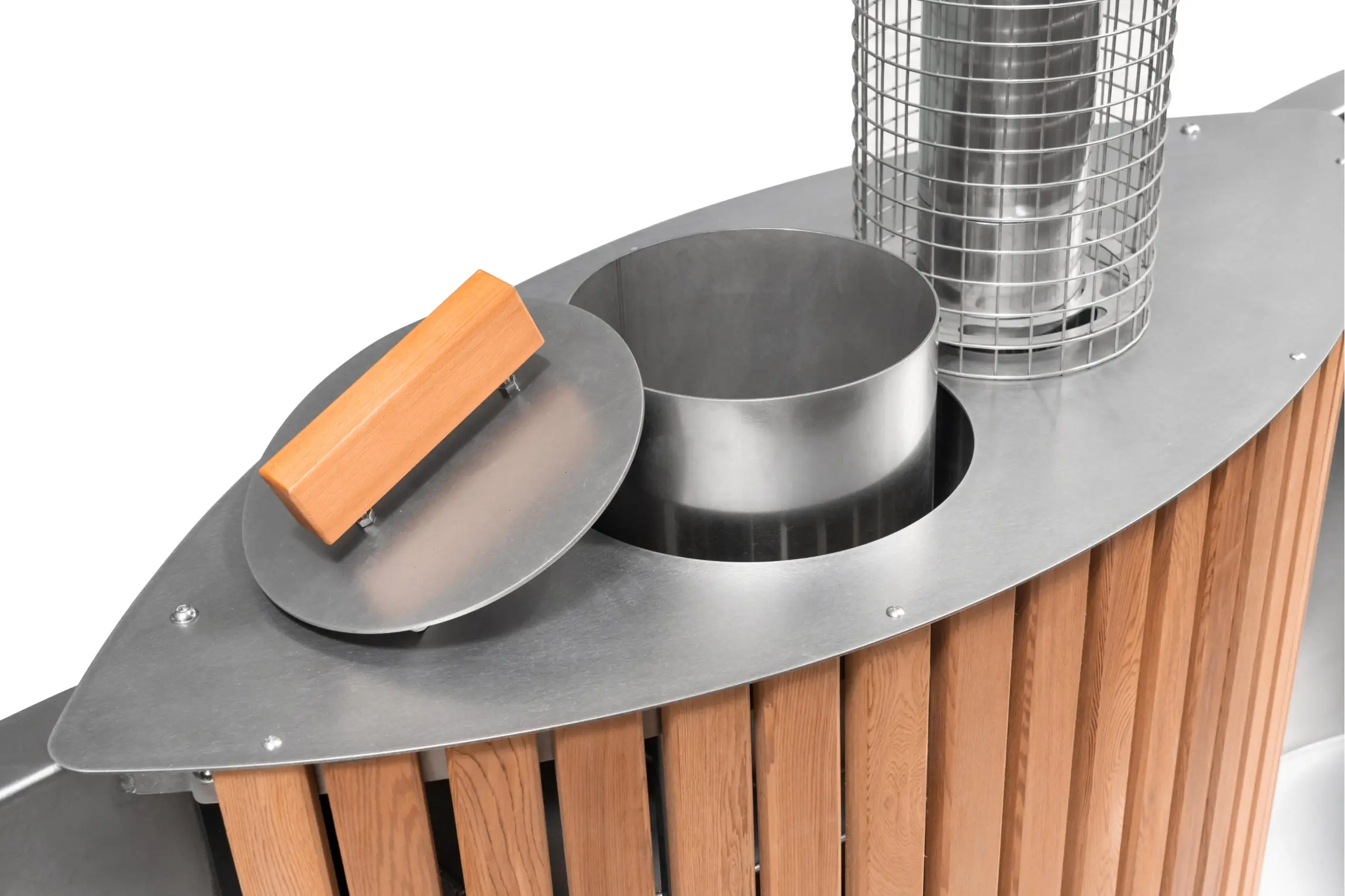 Lifetimer ™ Cedar Hot Tub  w/ Stainless Steel Liner - Wood Fired (2 Person) - Image 28